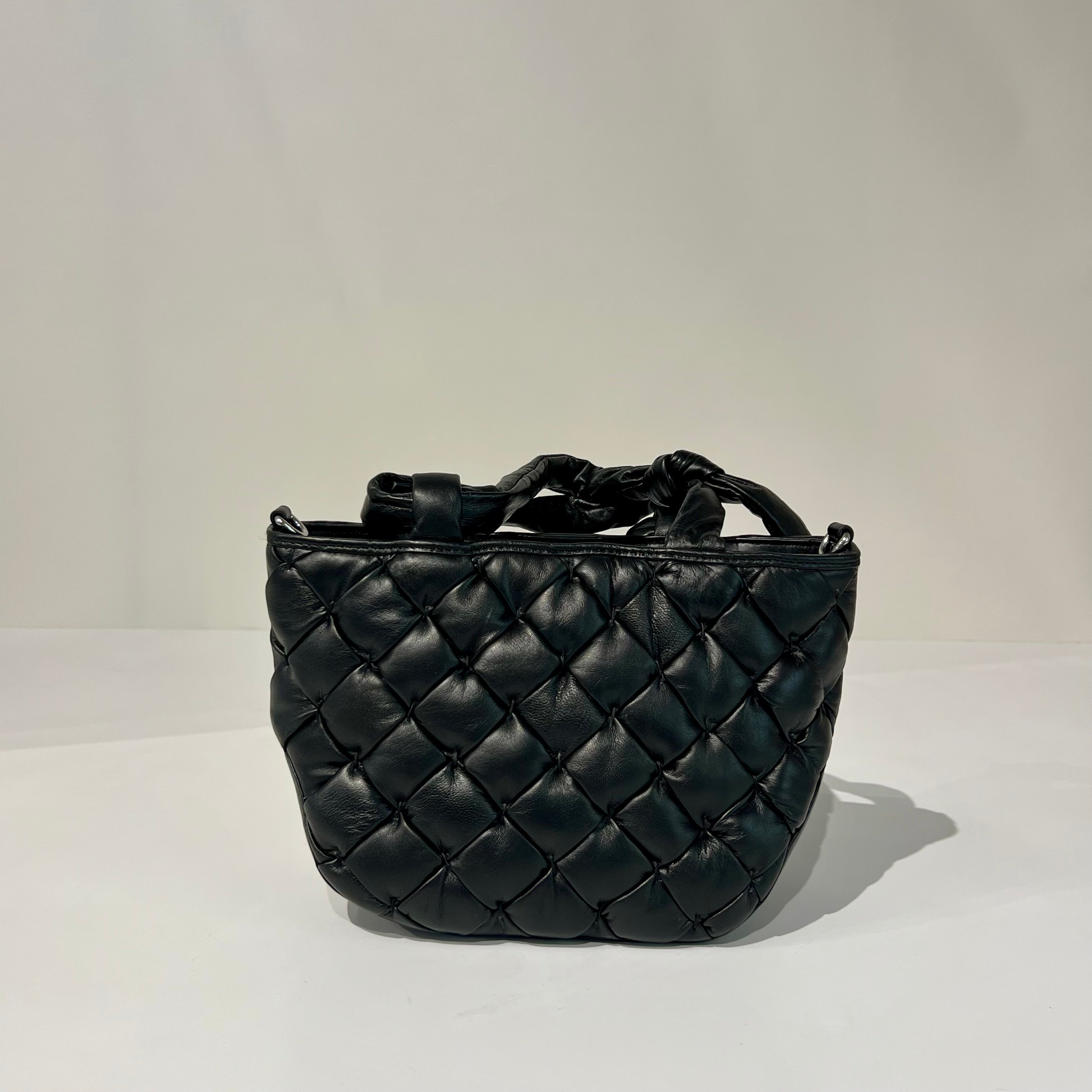 W6-EBAG53 Borsa Intreccio Nappa Nero