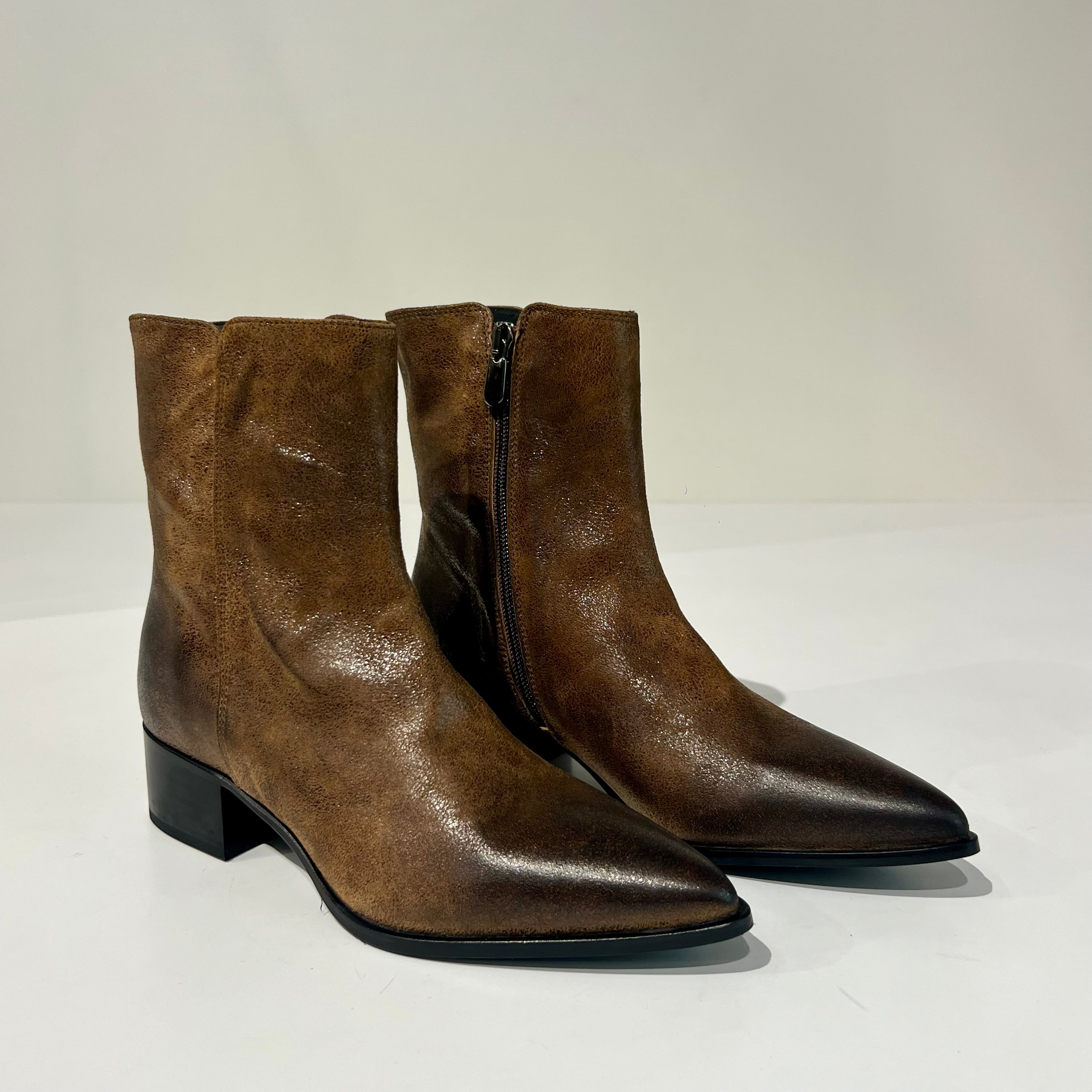 W6-1086 Stivaletto Texas Muffato Cuoio