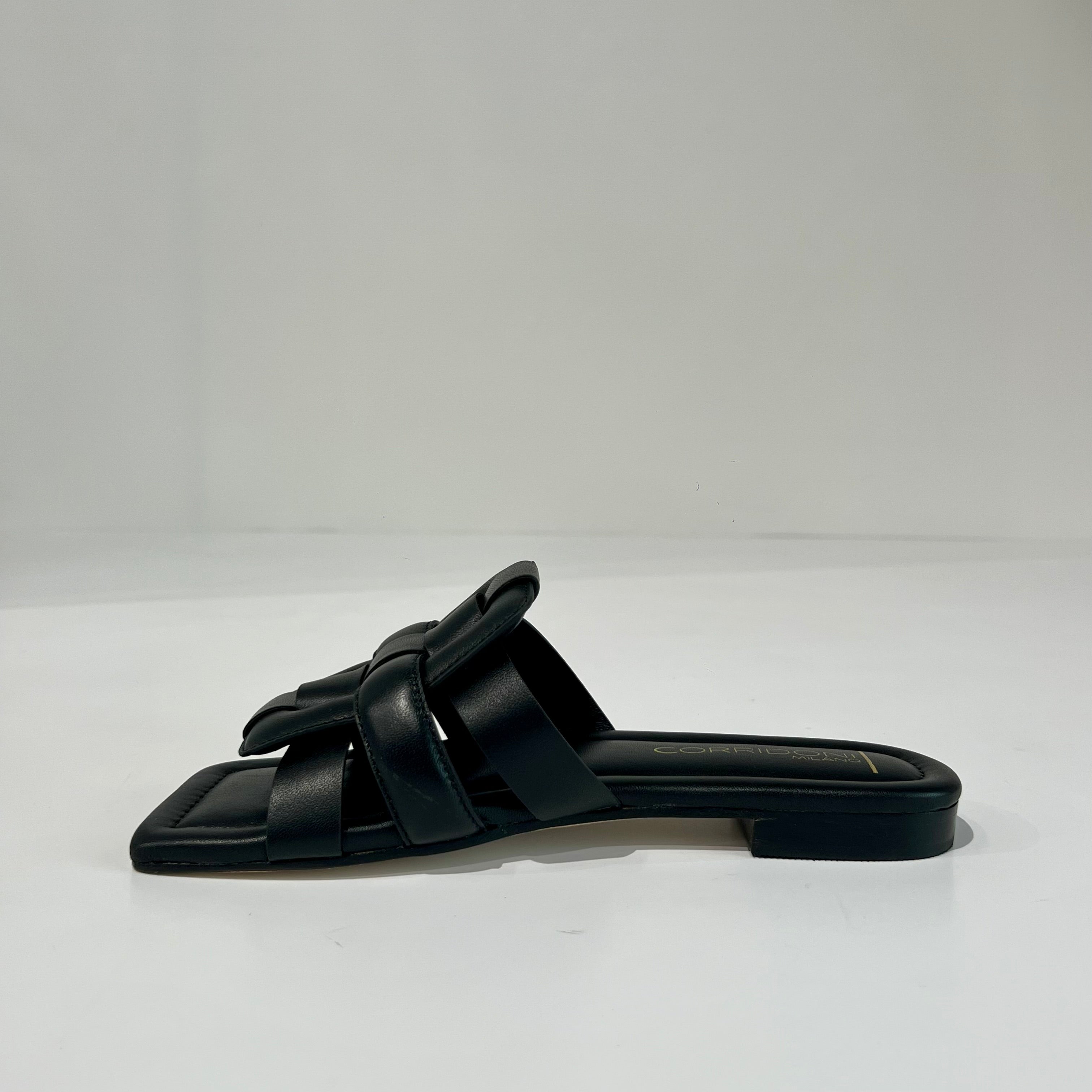 S6-8556 Sabot Aperto Imbottito Black