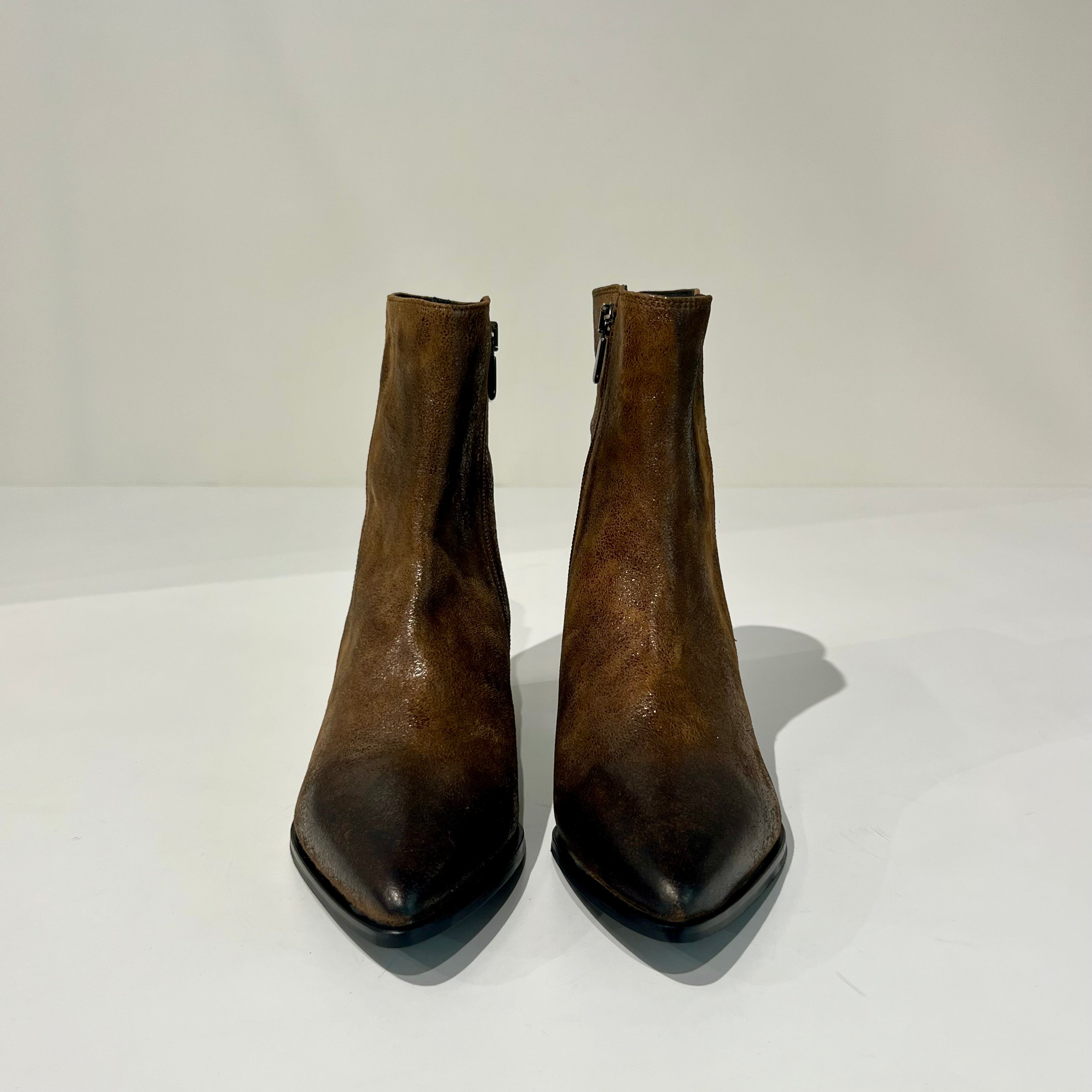 W6-1086 Stivaletto Texas Muffato Cuoio