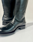 W6-K69-3 Stivale Basso Vernice Nero