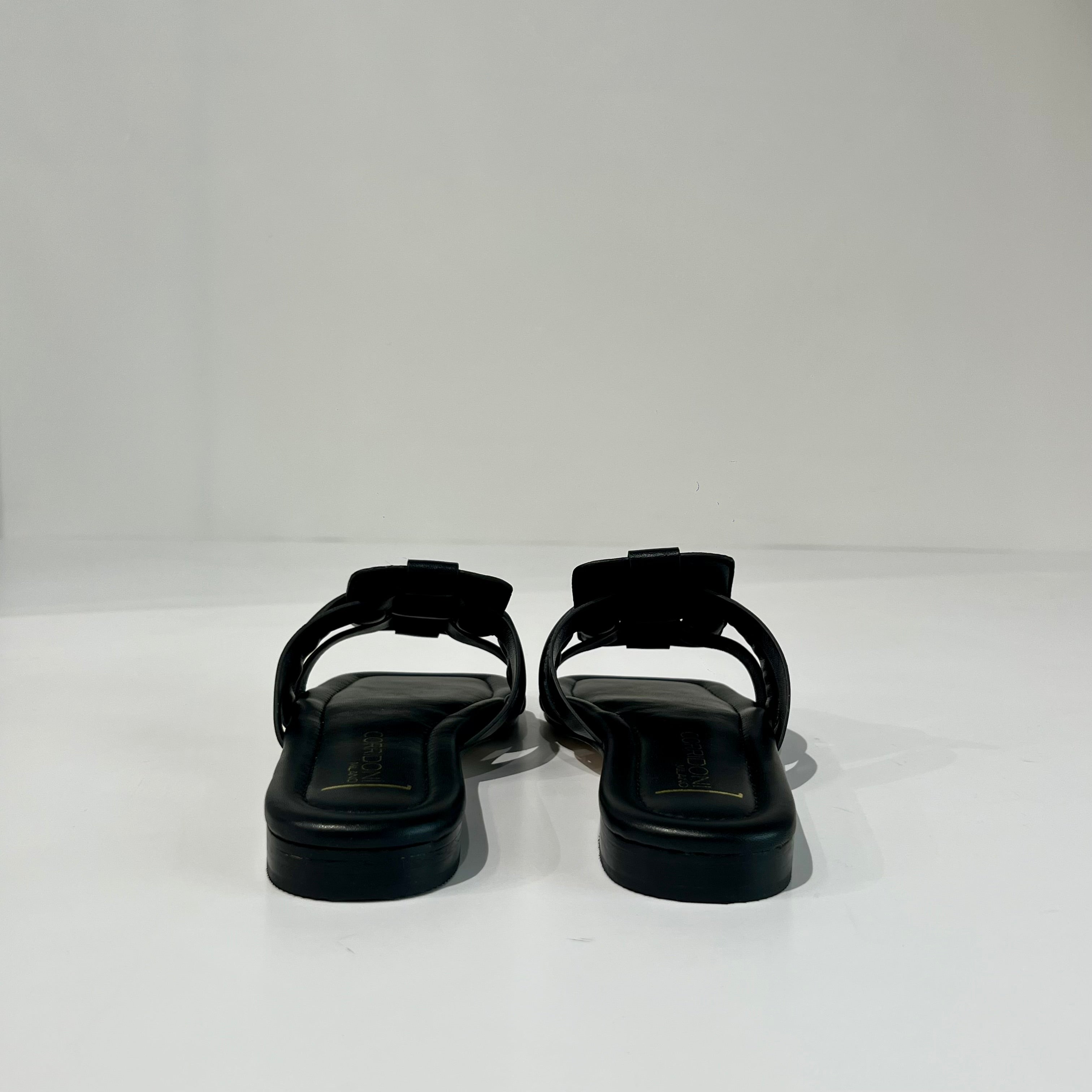 S6-8556 Sabot Aperto Imbottito Black