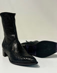 W6-RAYA07 Stivaletto Snake Nero Woman