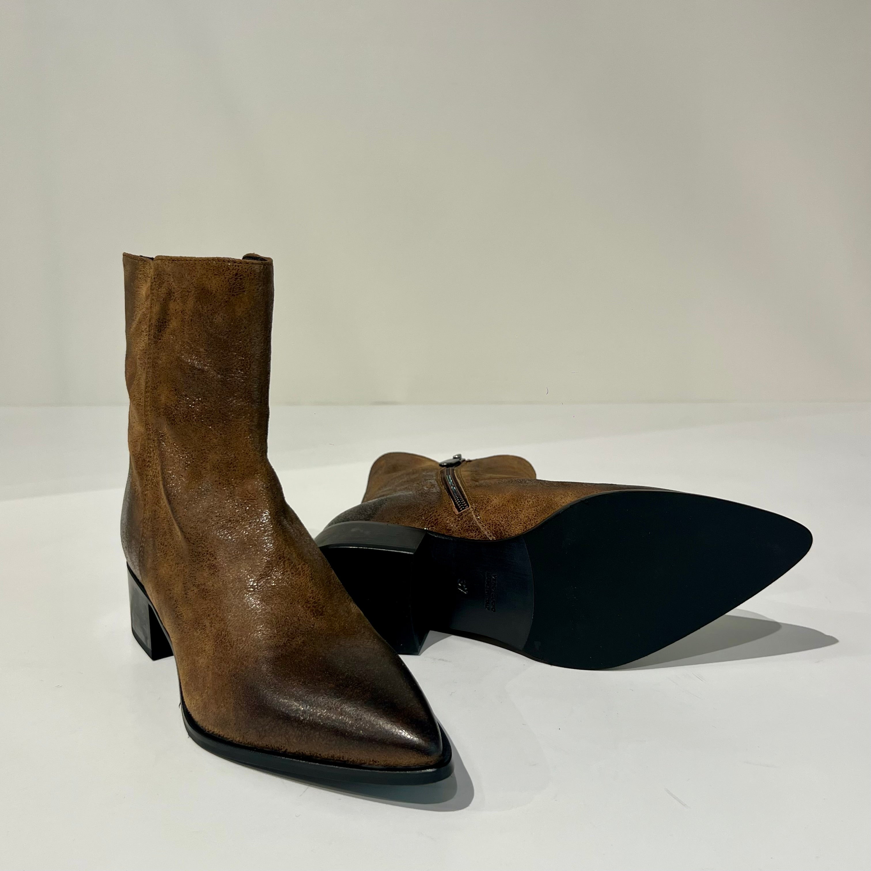 W6-1086 Stivaletto Texas Muffato Cuoio