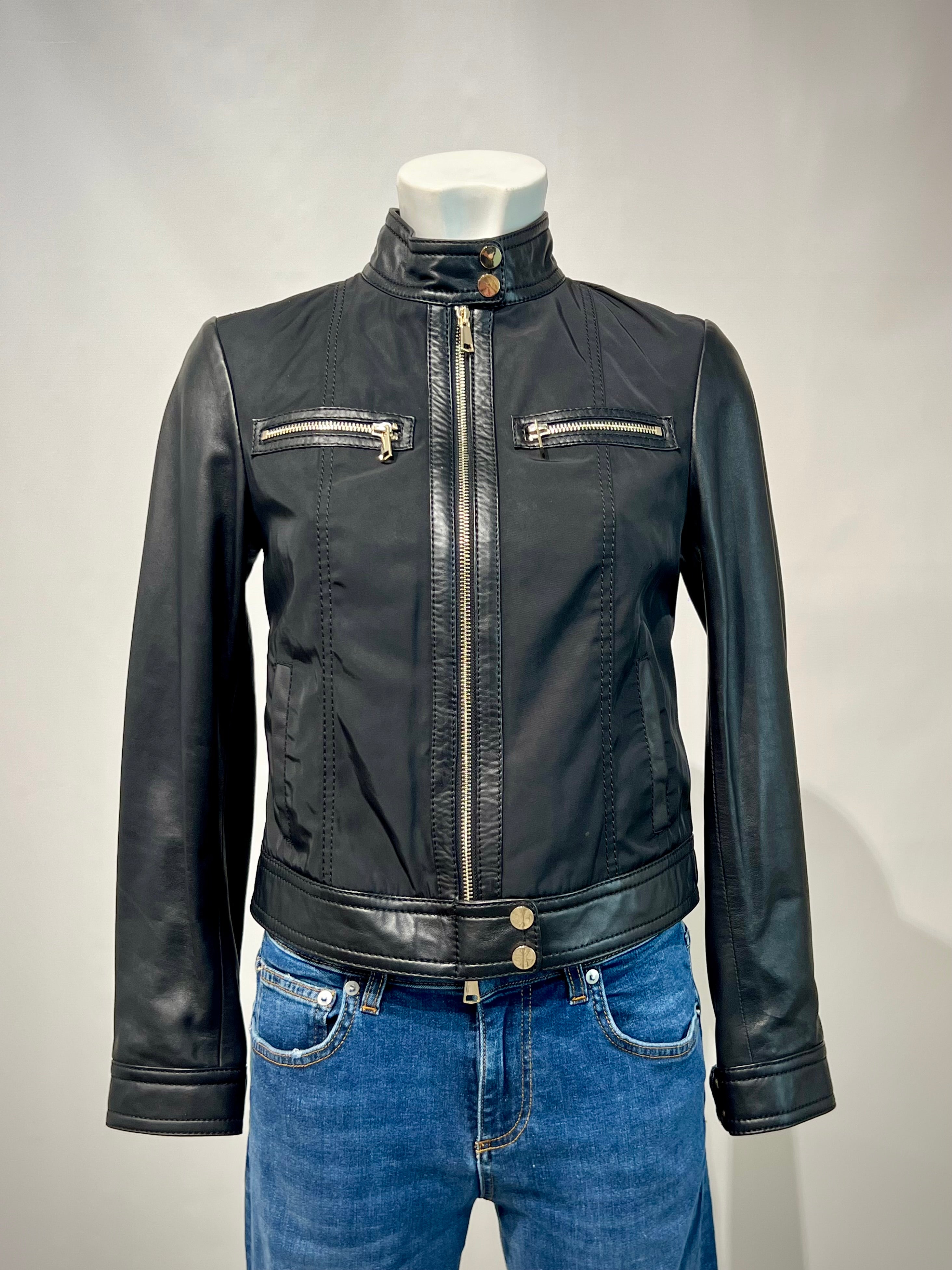 DS4-TRINIDAD MIX Giubbotto in Pelle Black Woman