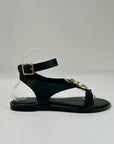 S6-8551 Sandalo con Cinturino a Caviglia Dettaglio Gold Black