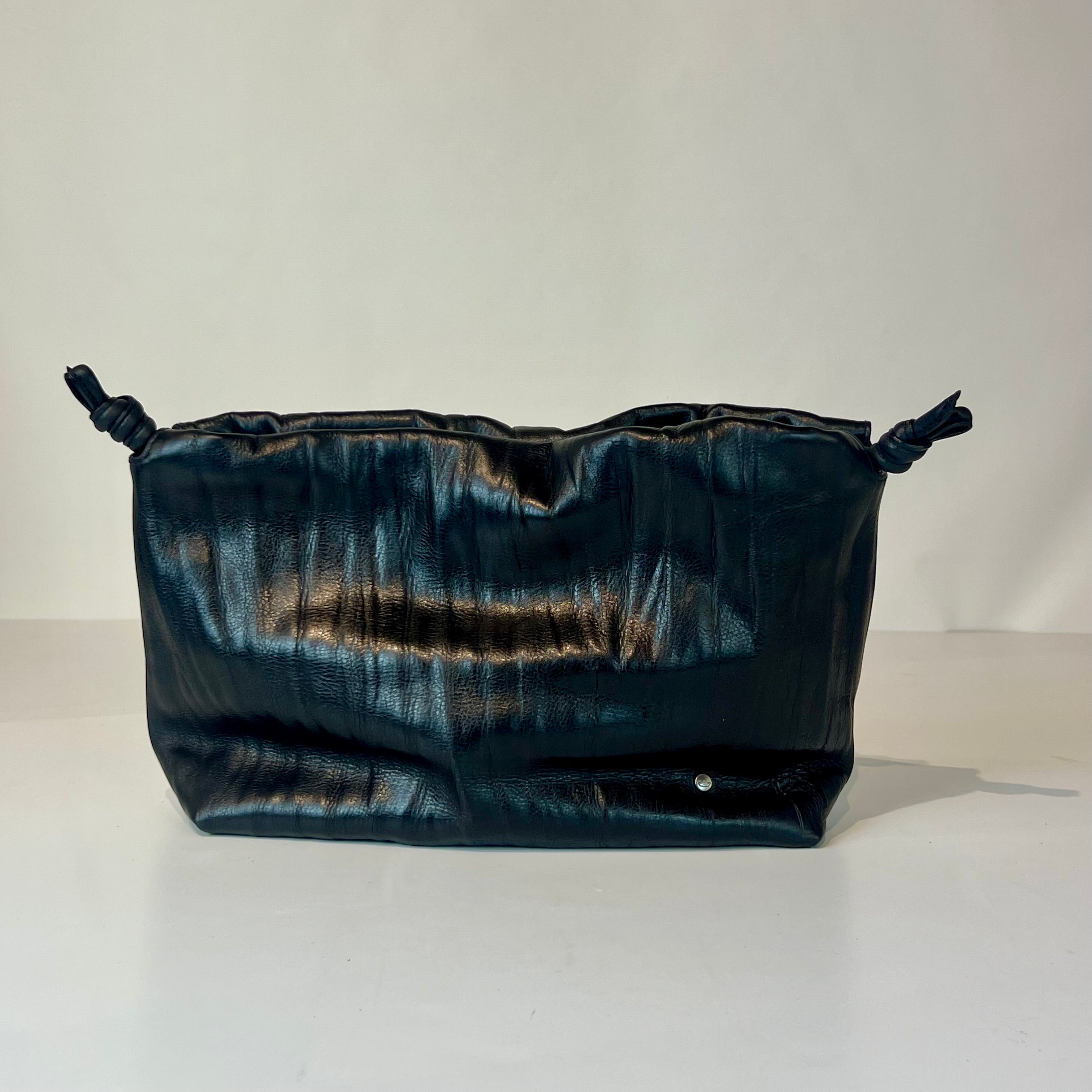 W5-9701 Borsa Tracolla Catena Pelle Crinkle Black 047