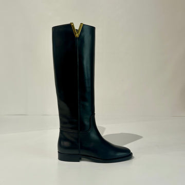 W5-4267 NO ZEPPA Stivale Luxury V Oro Nero