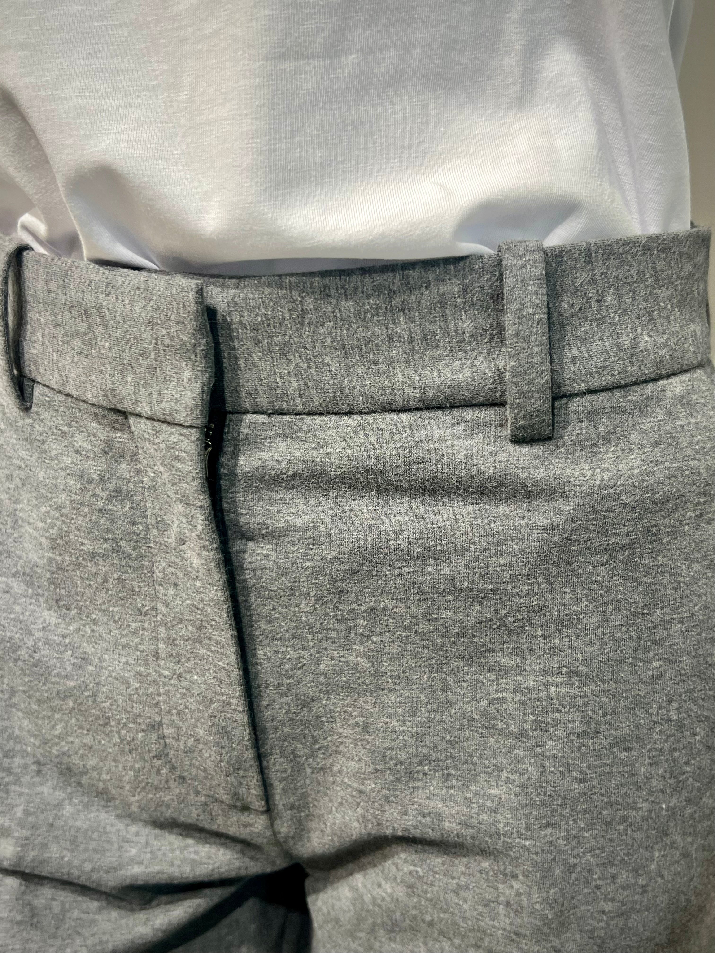 WD5-FD3606 Pantalone Flare Light Gray Melange Woman