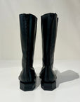 W6-K69-3 Stivale Basso Vernice Nero