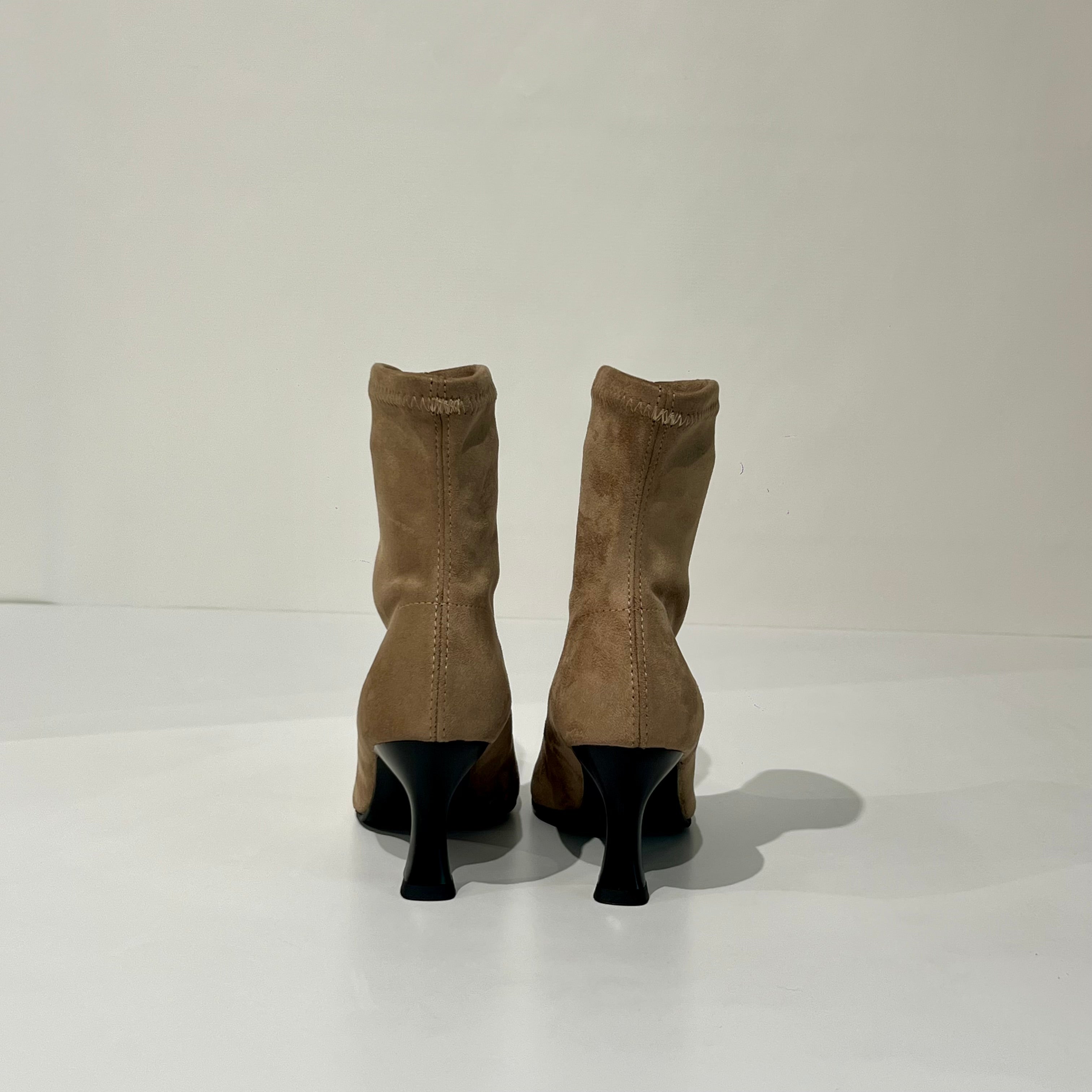 W5-78042 Polacchino Tessuto Effetto Camoscio Tierra