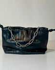 W5-9701 Borsa Tracolla Catena Pelle Crinkle Black 047