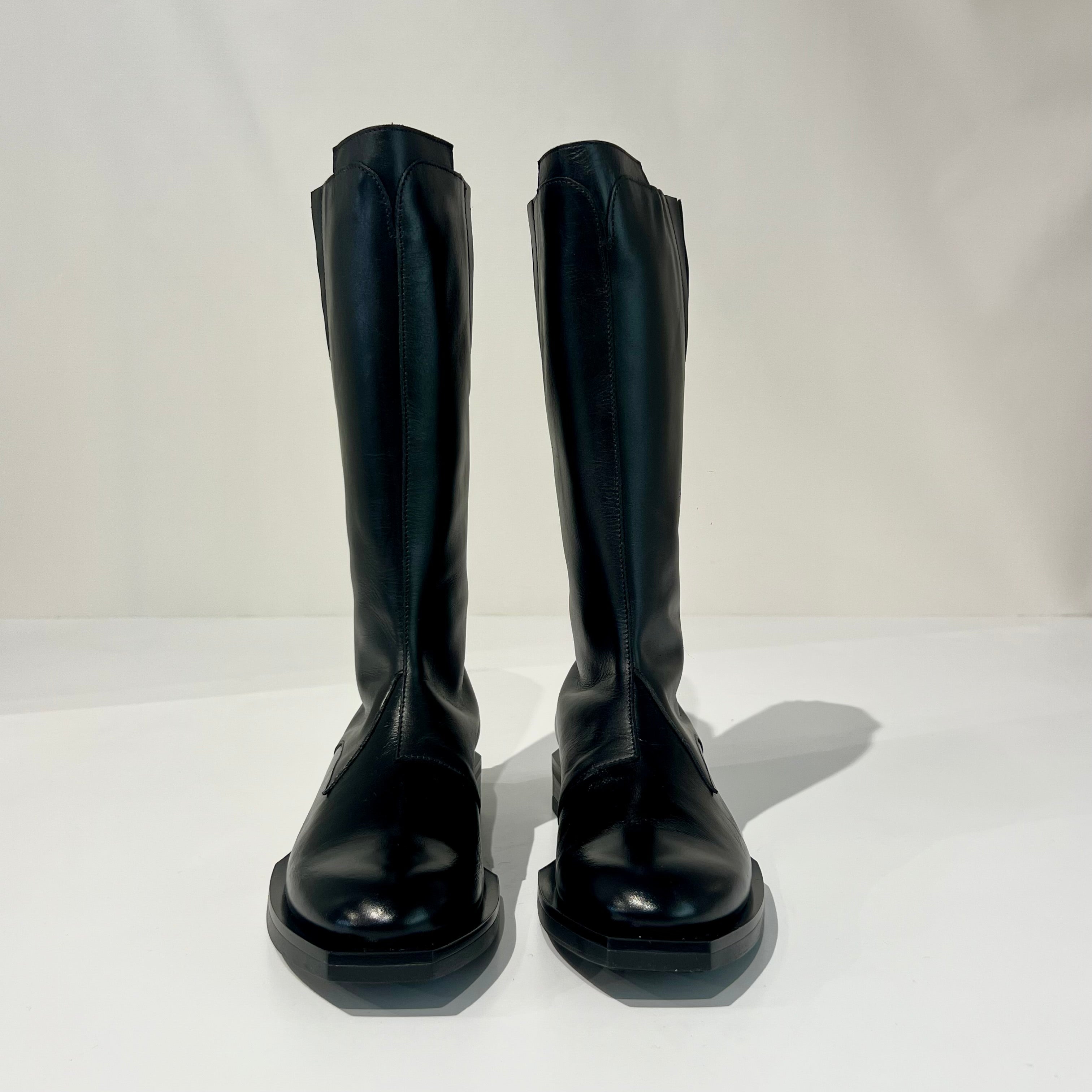 W6-K69-3 Stivale Basso Vernice Nero