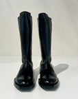 W6-K69-3 Stivale Basso Vernice Nero