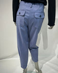 W5-25032 Pantalone Cropped con Tasche Onda