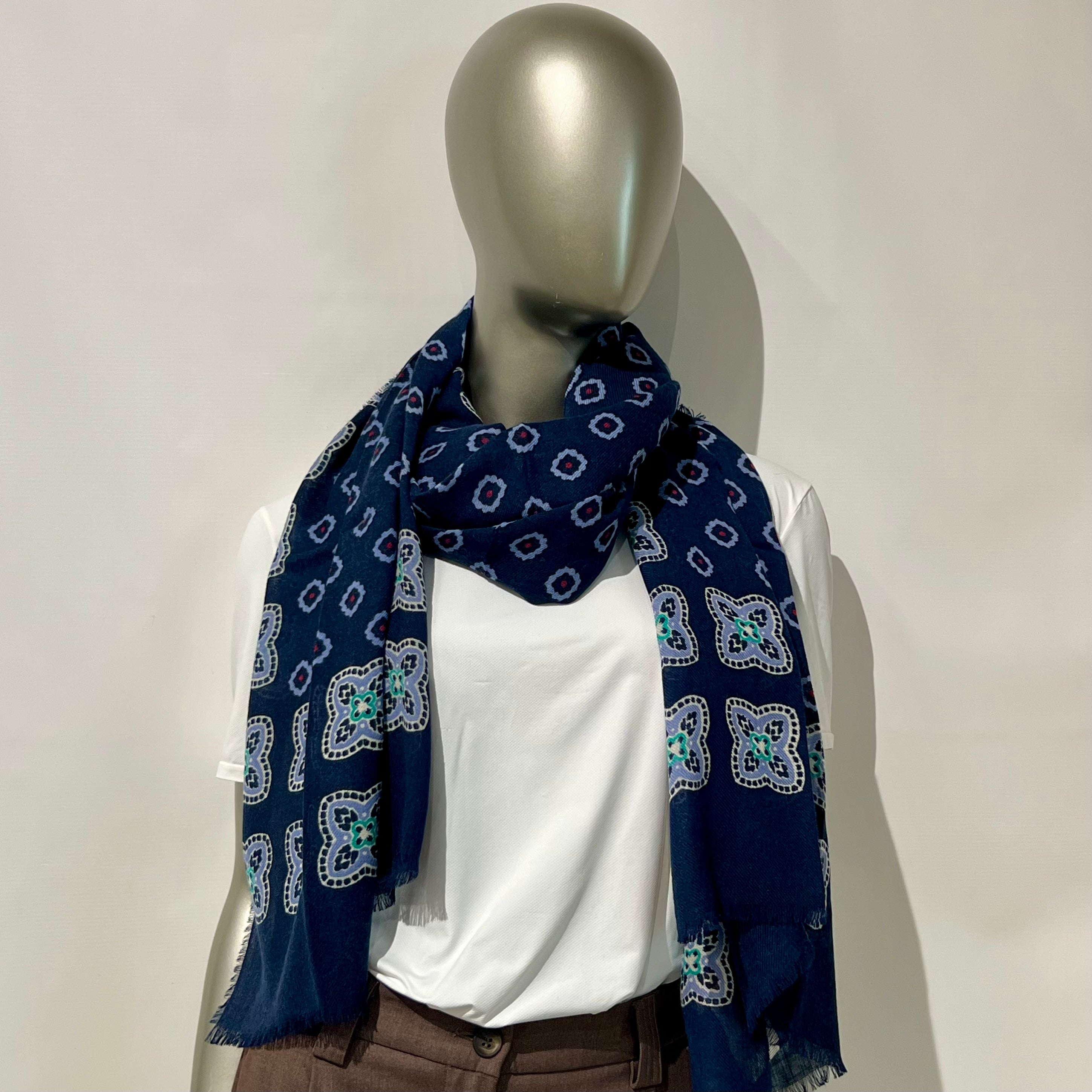 W6-Peonia Sciarpa 1036 Blu