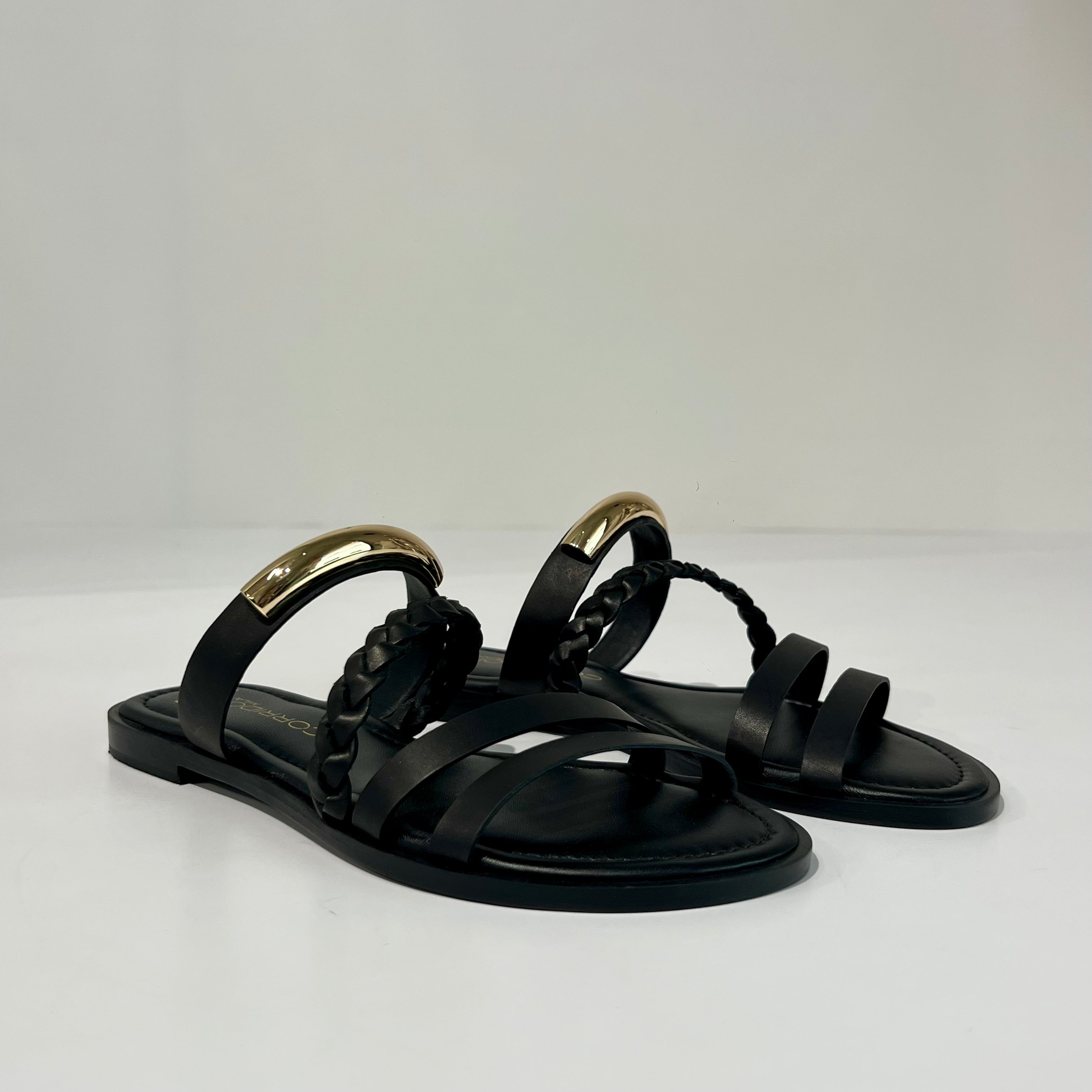 S6-8550 Sabot Aperto Dettaglio Gold Black