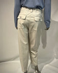 W5-25034 Pantalone Cropped Stretch con Tasche Sale
