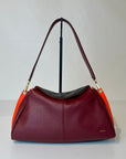 W5-7344 LIVIA Borsa Bicolore Doll Vinaccia/Nero