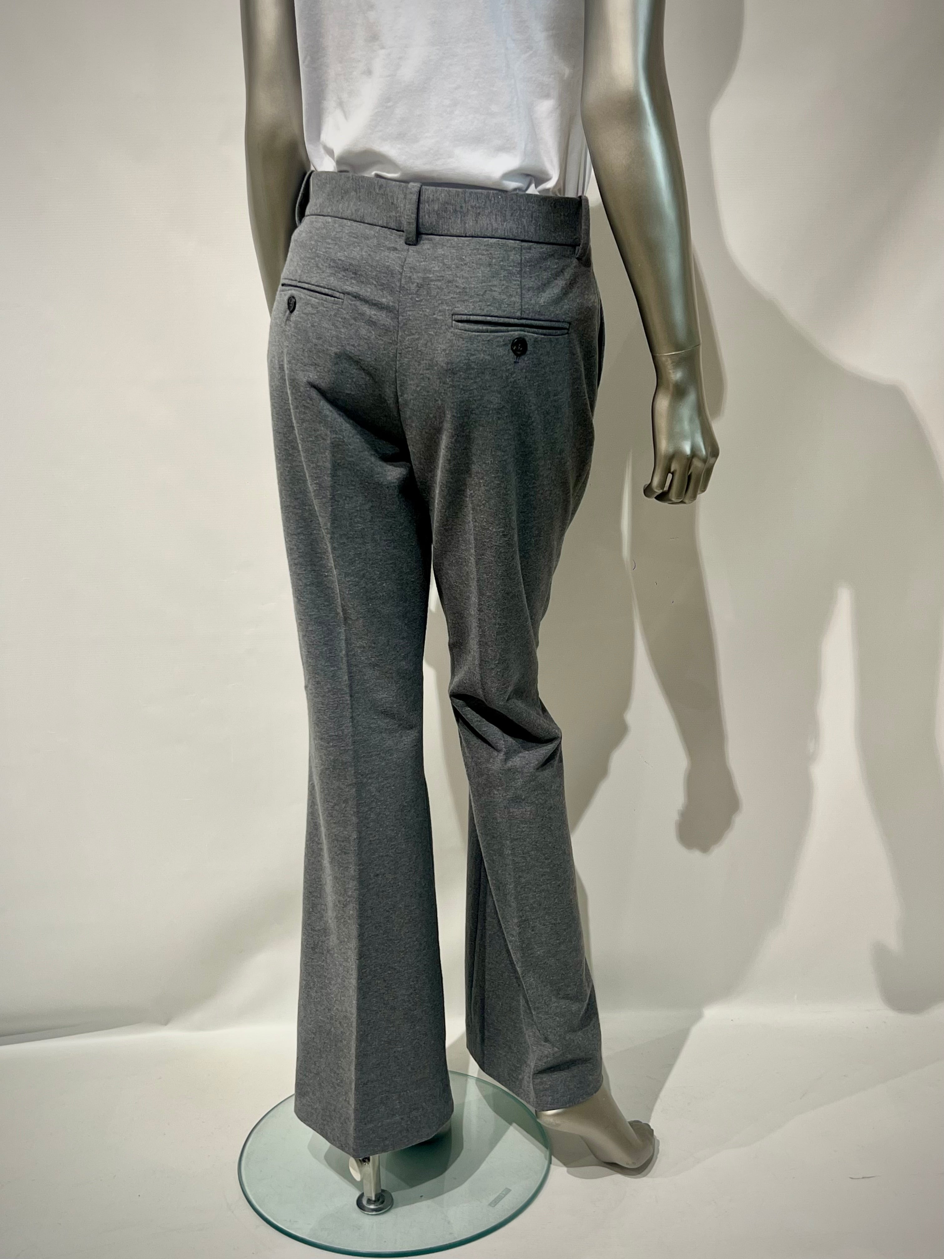 WD5-FD3606 Pantalone Flare Light Gray Melange Woman