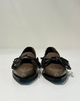 W6-G57-2 Scarpa Fiocco Naplack Taupe/Nero/Moro