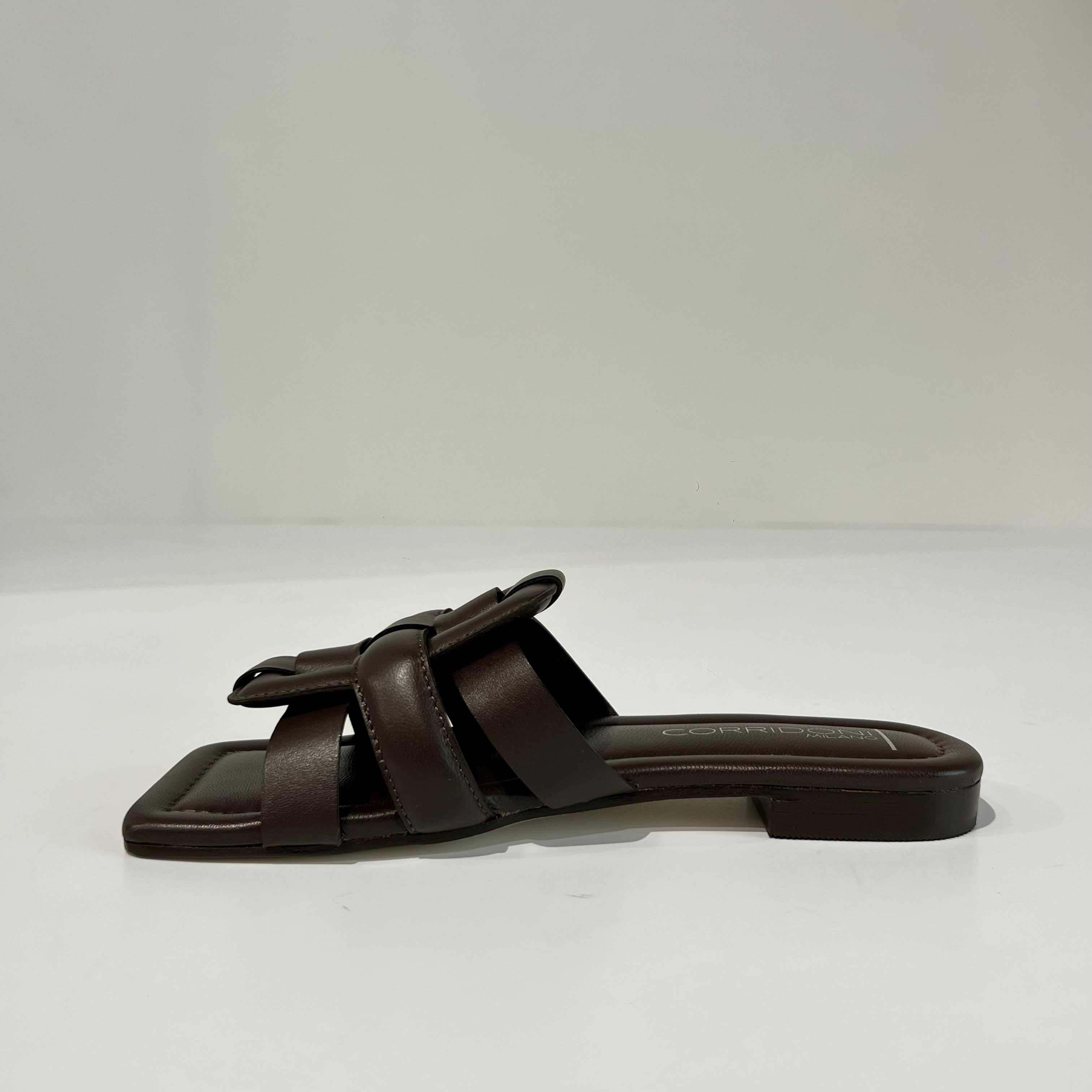 S6-8556 Sabot Aperto Imbottito Chocolate