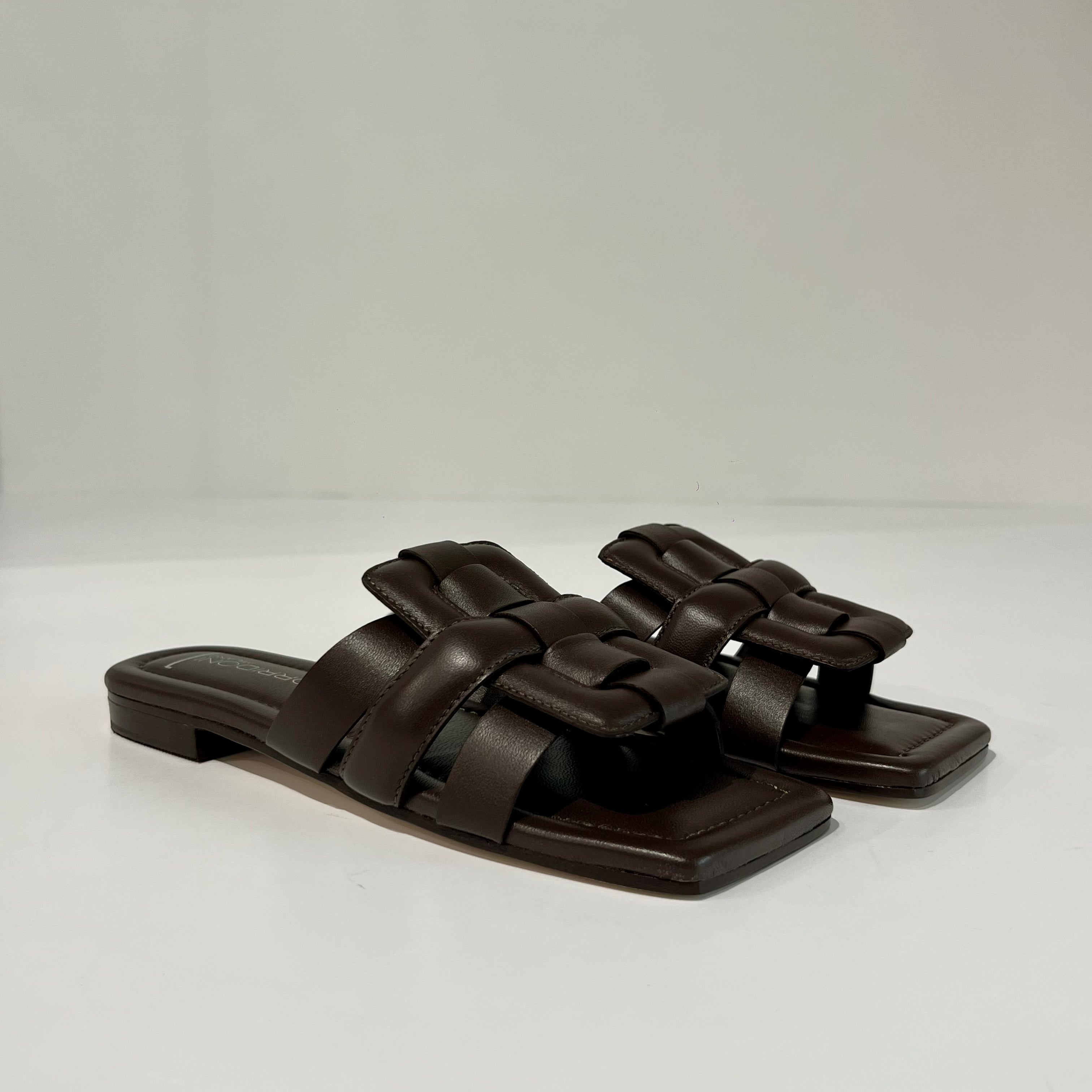 S6-8556 Sabot Aperto Imbottito Chocolate
