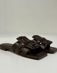 S6-8556 Sabot Aperto Imbottito Chocolate