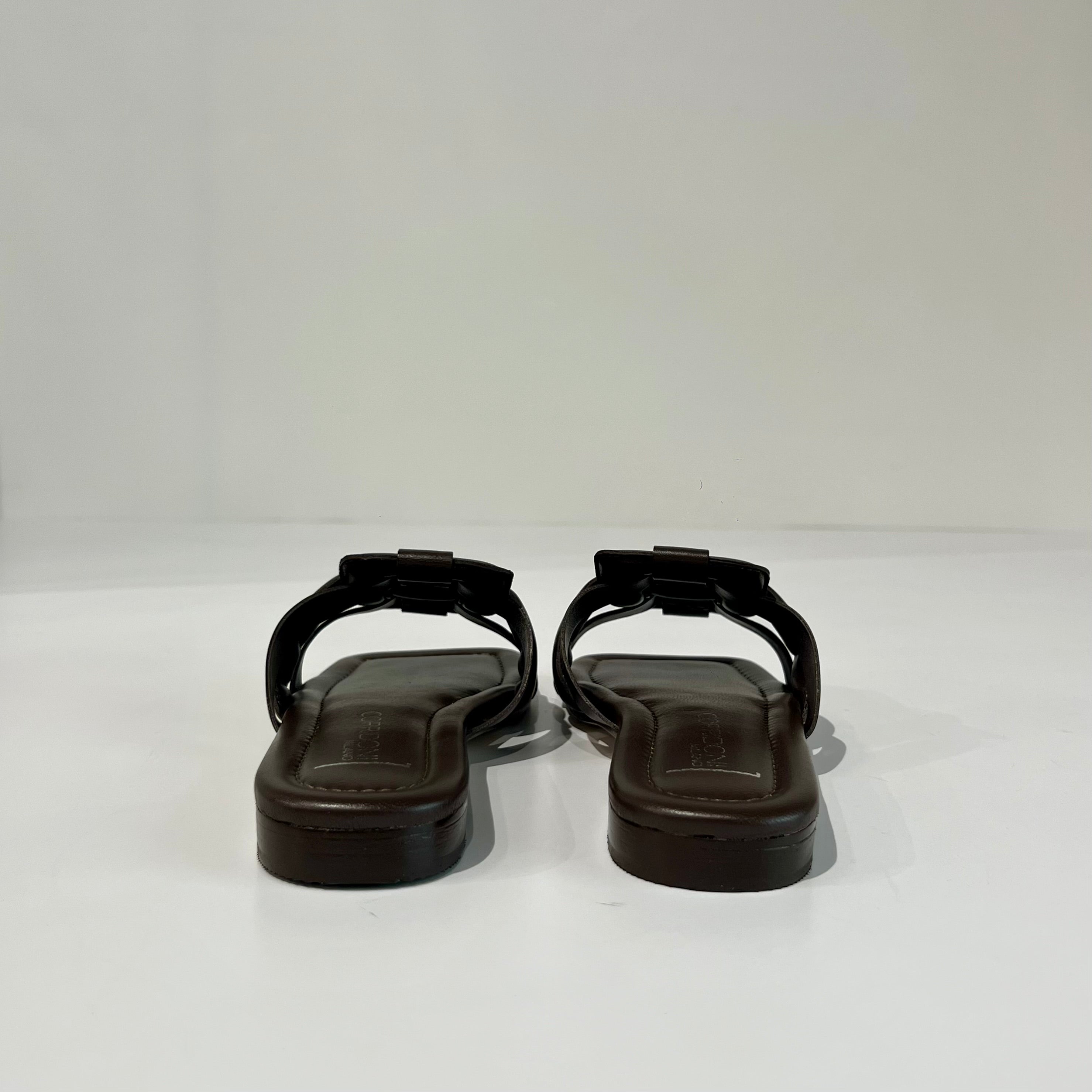 S6-8556 Sabot Aperto Imbottito Chocolate