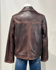 DW5-CYGNI Biker Pelle Dark Brown Woman
