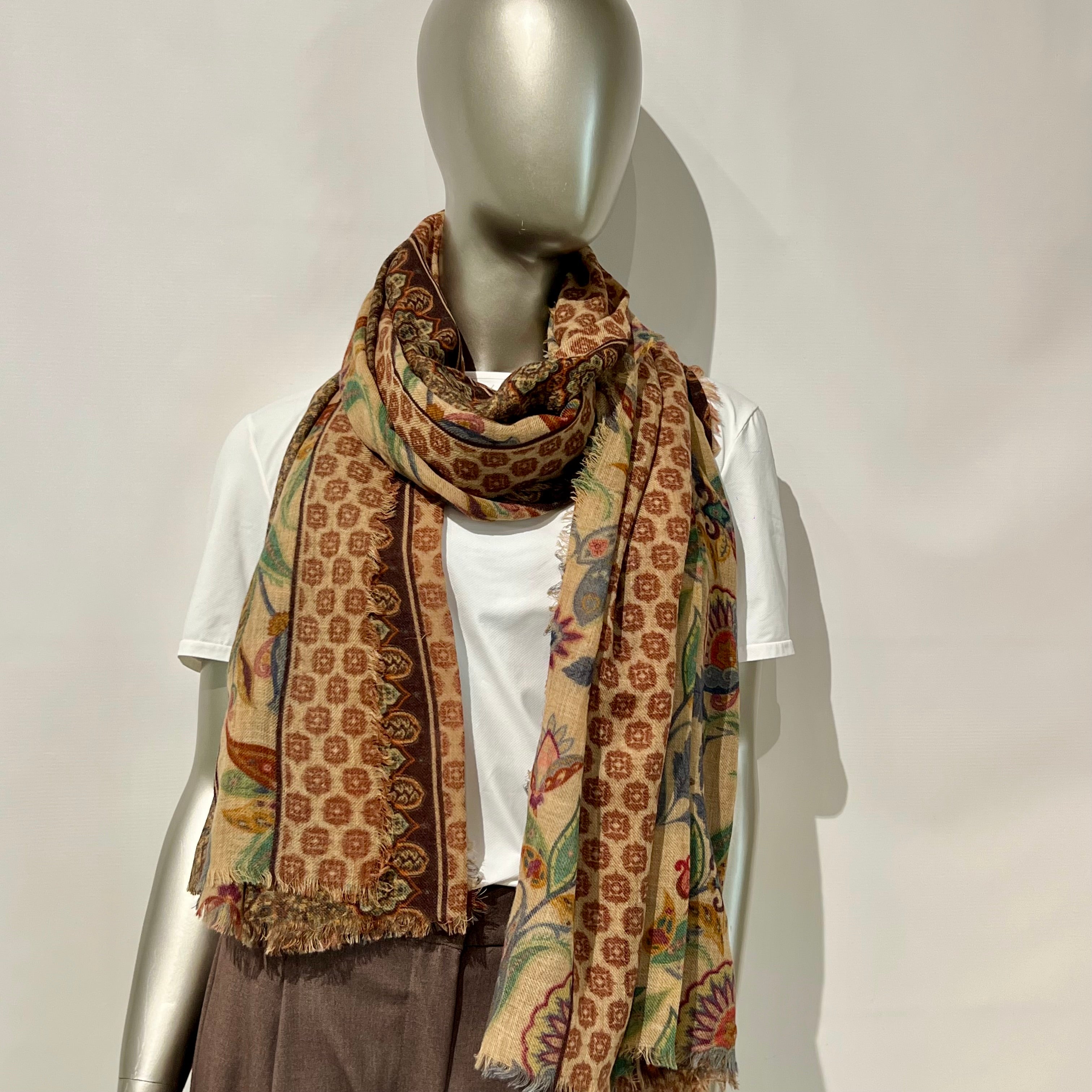 W6-Ortensia Sciarpa 1030 Beige