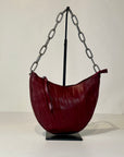 W5-9702 Borsa Tracolla Catena Pelle Crinkle Blood