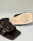 S6-8556 Sabot Aperto Imbottito Chocolate