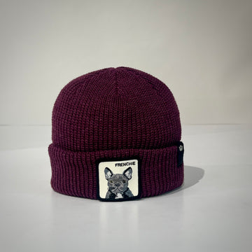 Berretto The Frenchie Aubergine