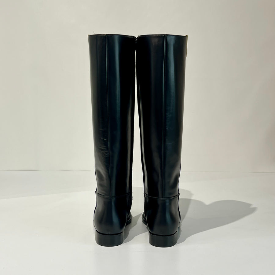 W5-4267 NO ZEPPA Stivale Luxury V Oro Nero