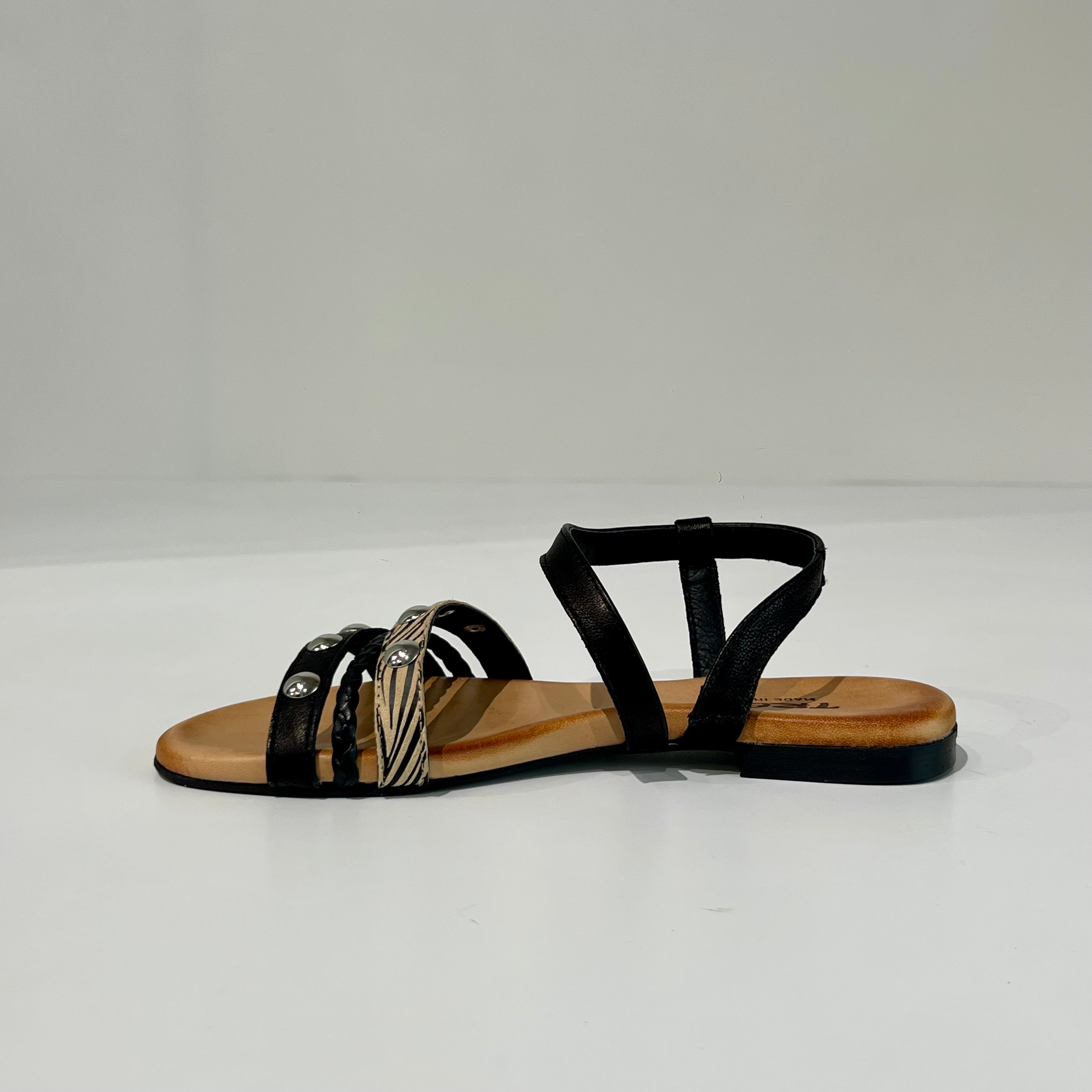 S6-1908 Sandalo Zebra Nero