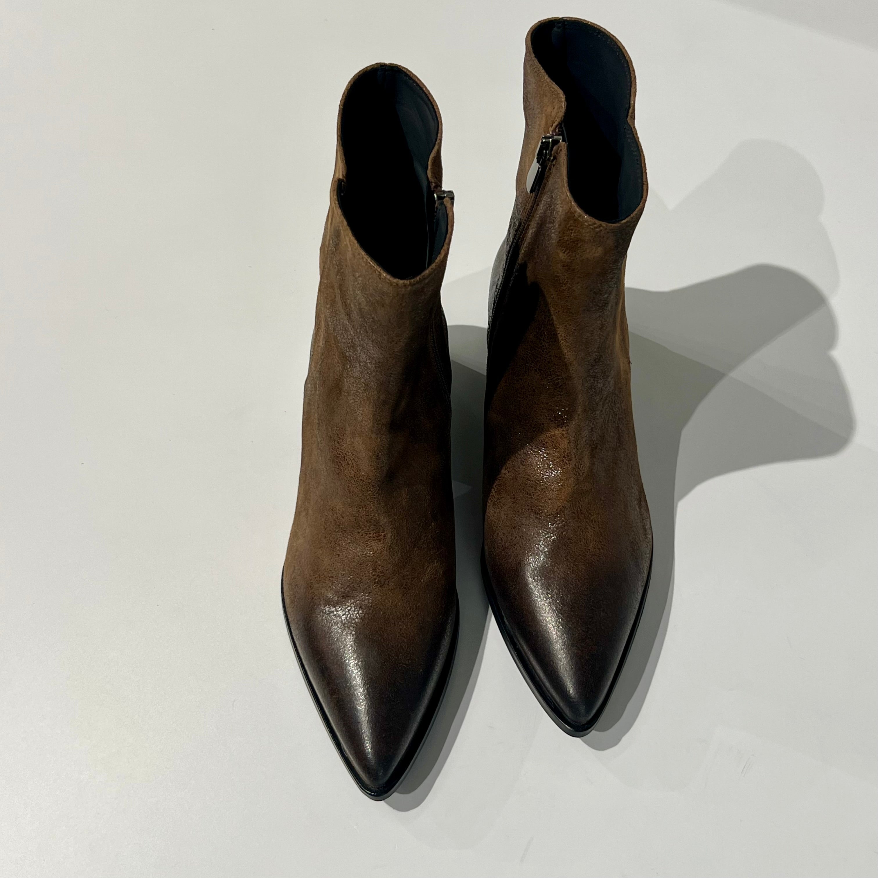 W6-1086 Stivaletto Texas Muffato Cuoio
