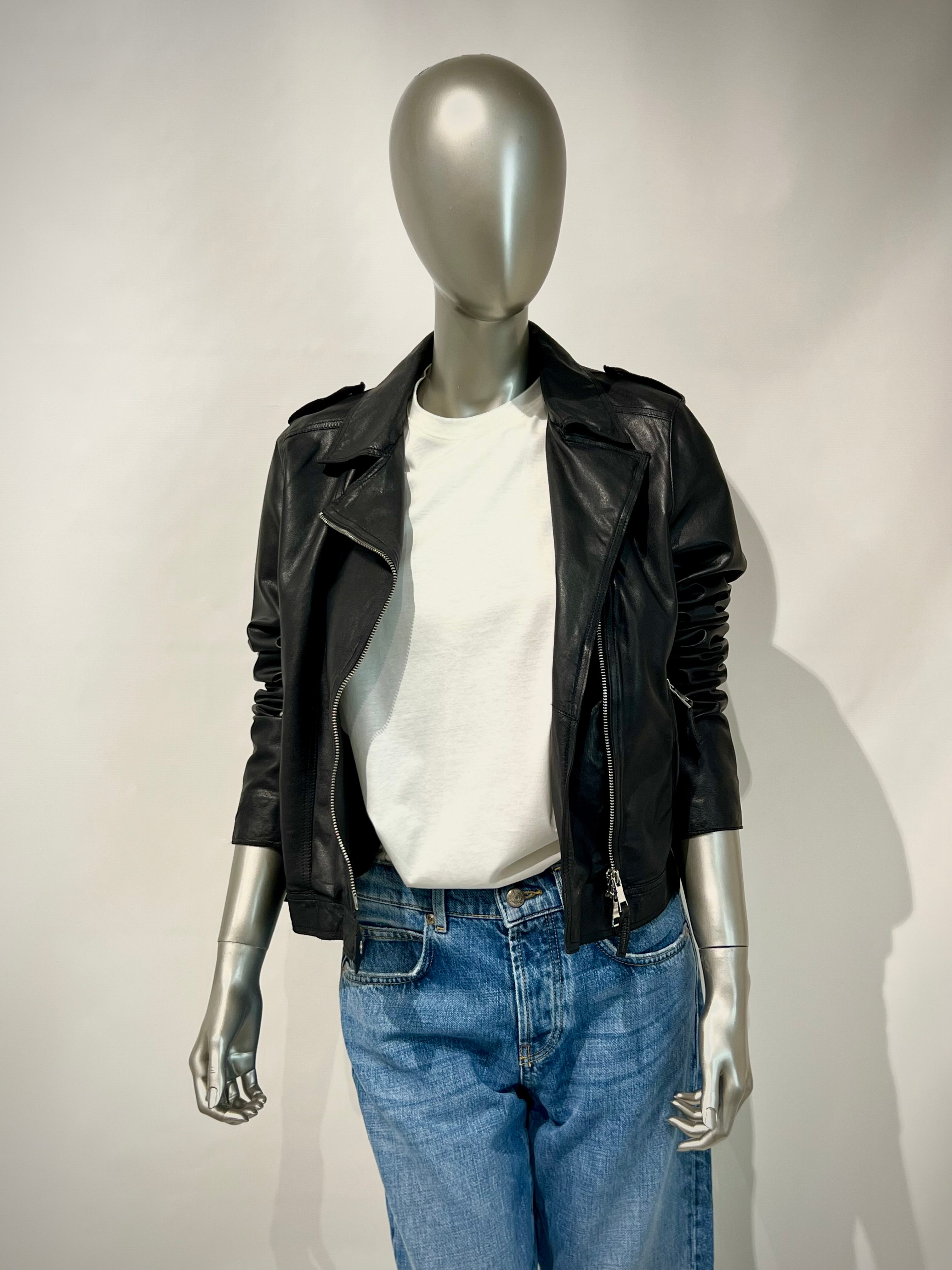 DS5-CICLONE Giubbotto Chiodo Black Woman