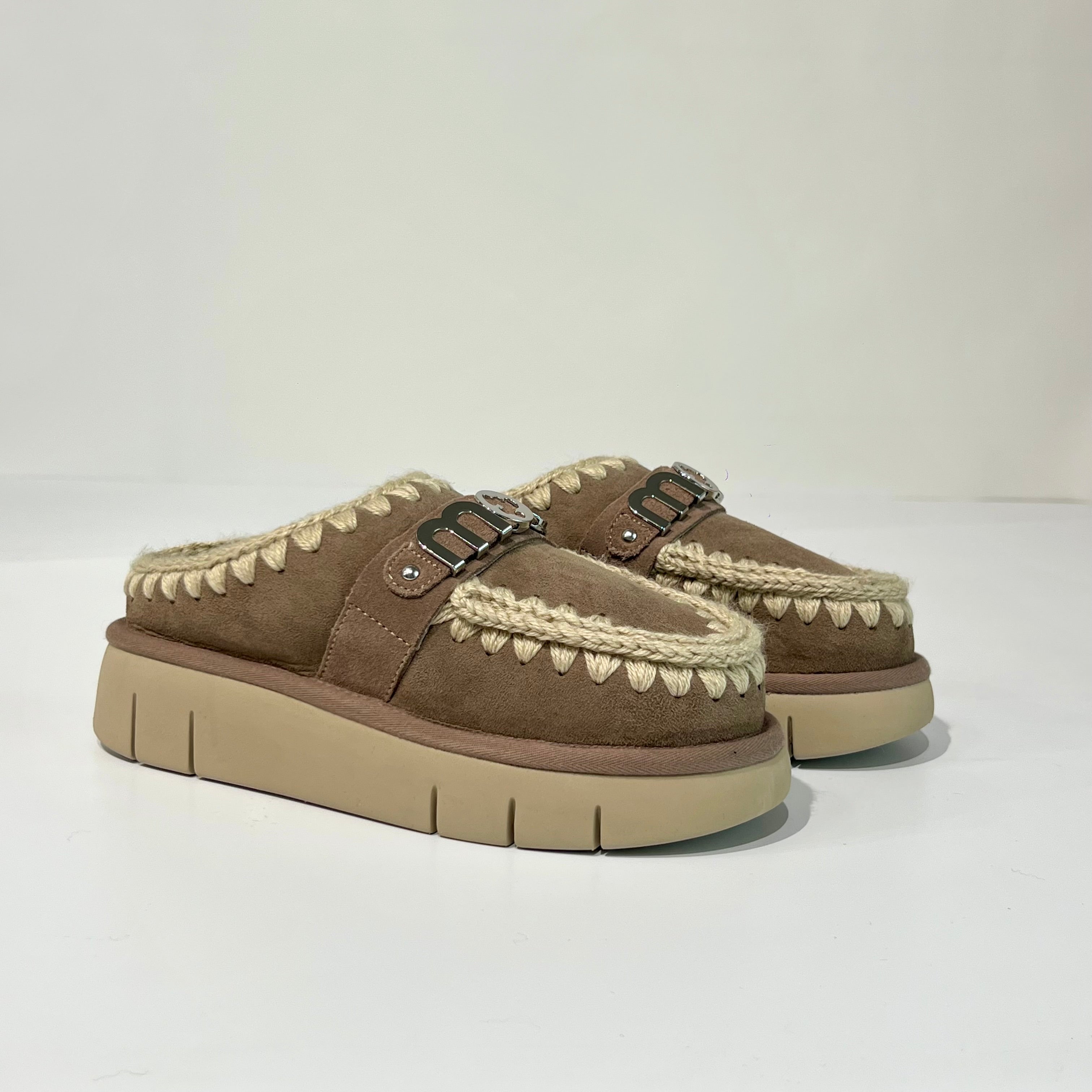 W5-Bonce Clog Metal Logo Elefant Grey