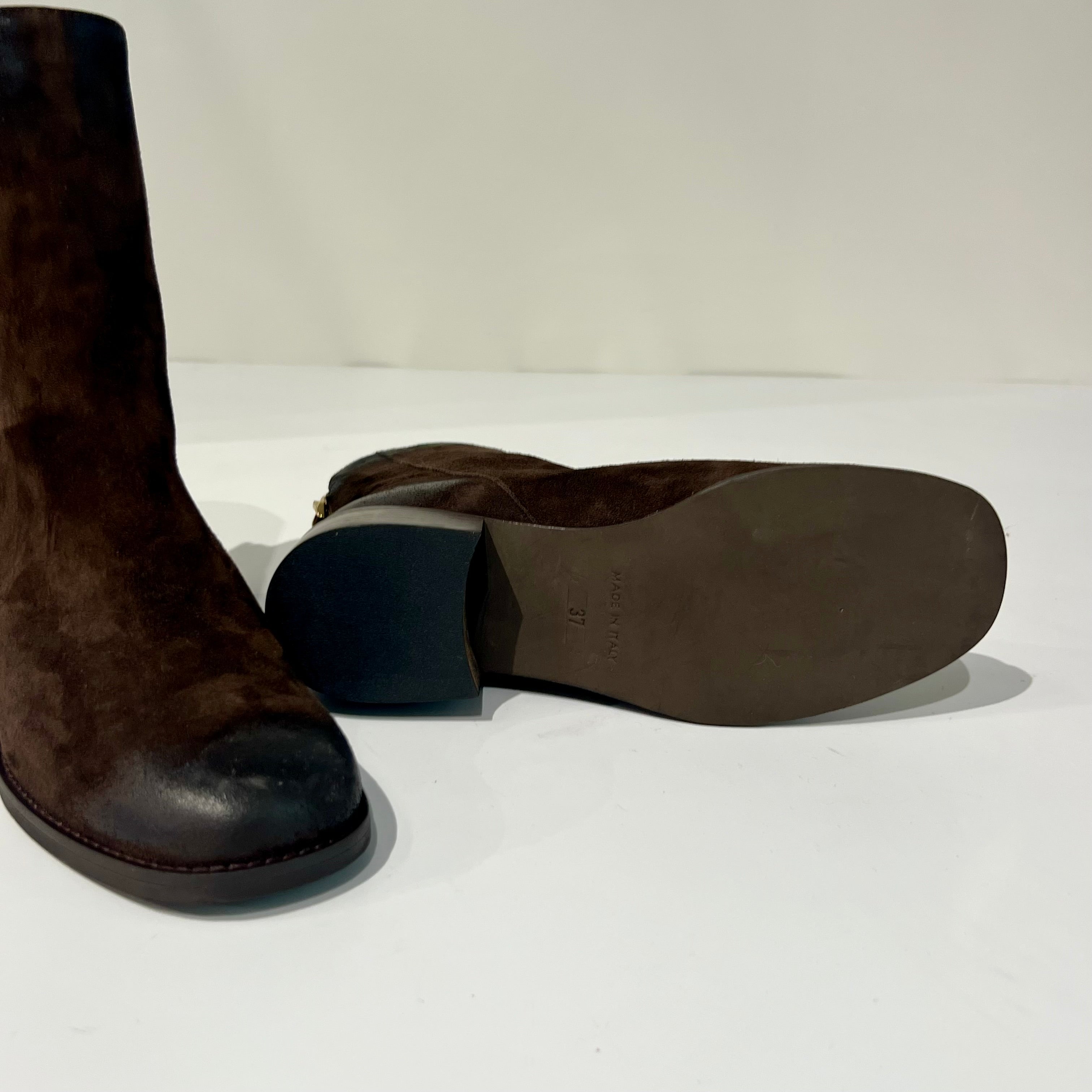 W6-125 Polacchino Basso Camoscio Testa di Moro