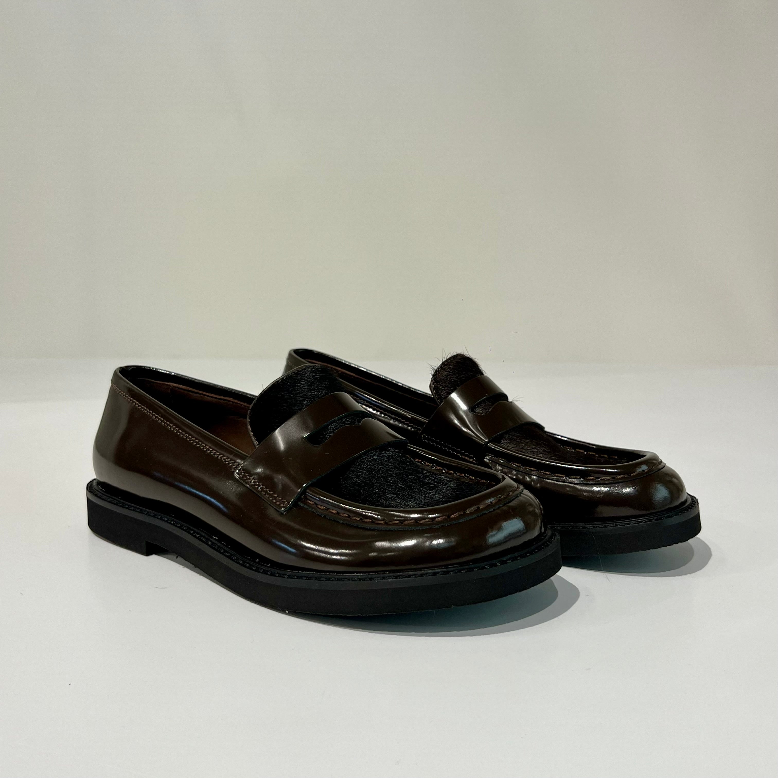 W6-9711 Mocassino Smart Pony Caffè