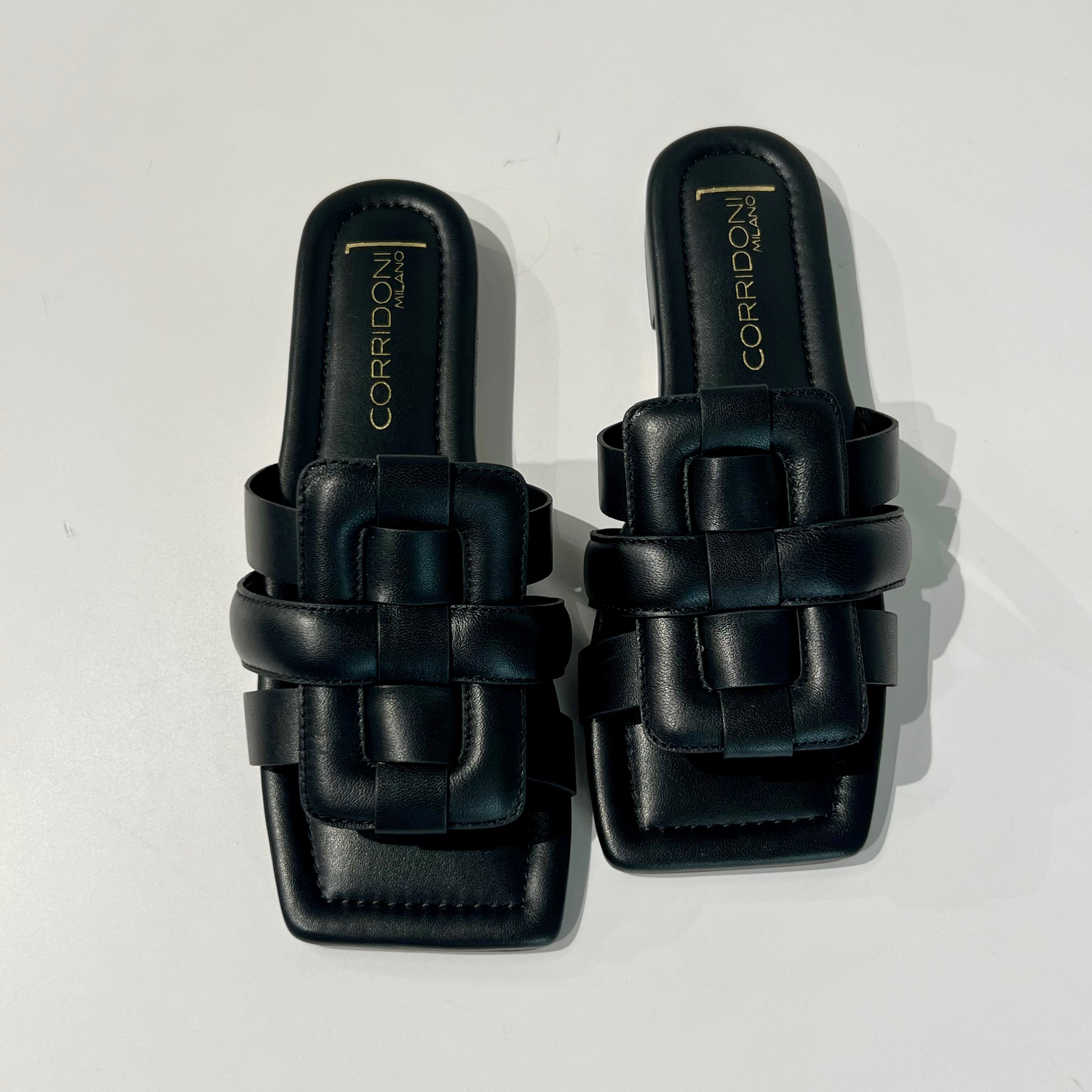 S6-8556 Sabot Aperto Imbottito Black