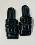 S6-8556 Sabot Aperto Imbottito Black