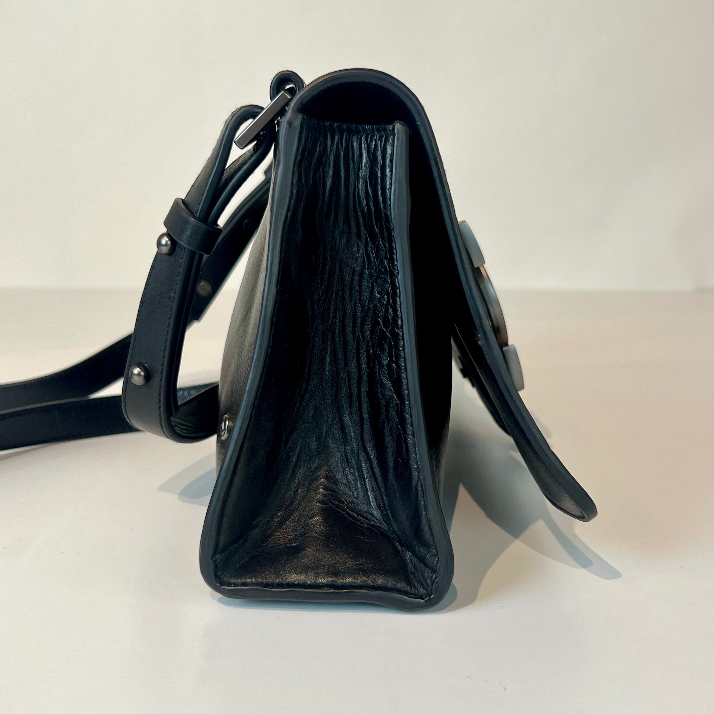 W5-9501 Borsa Tracolla Pelle Black 047