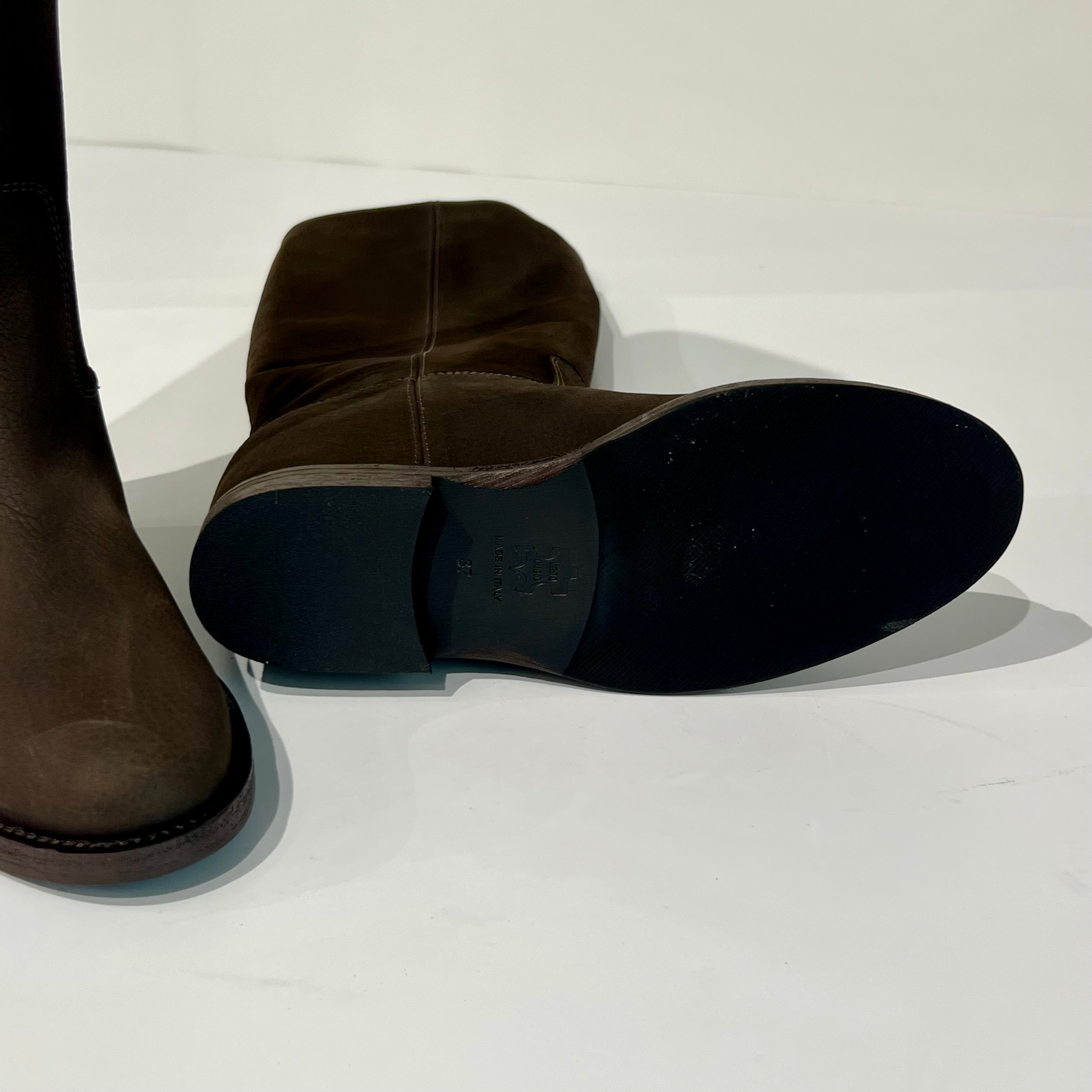 W5-2568 Stivale Desire V Oro Scamosciato Testa di Moro