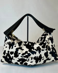 W5-5612 ROXANNE Borsa Large Cavallino Nero/Bianco