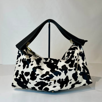 W5-5612 ROXANNE Borsa Large Cavallino Nero/Bianco