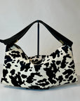 W5-5612 ROXANNE Borsa Large Cavallino Nero/Bianco