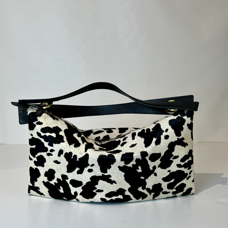 W5-5612 ROXANNE Borsa Large Cavallino Nero/Bianco