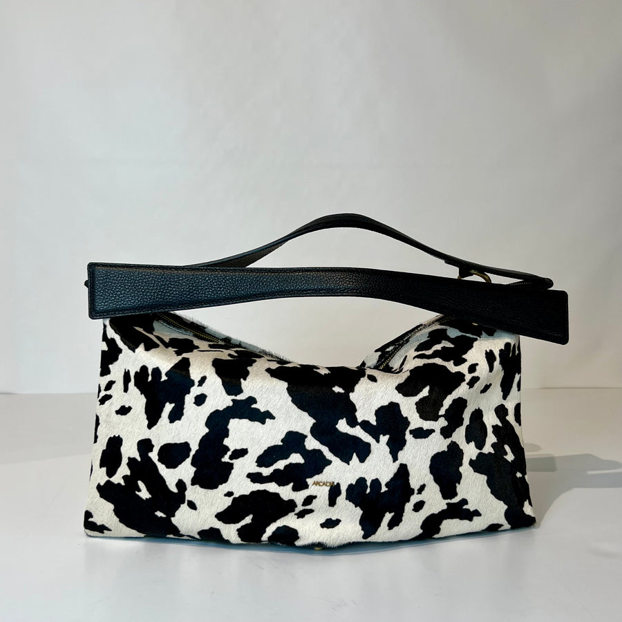 W5-5612 ROXANNE Borsa Large Cavallino Nero/Bianco